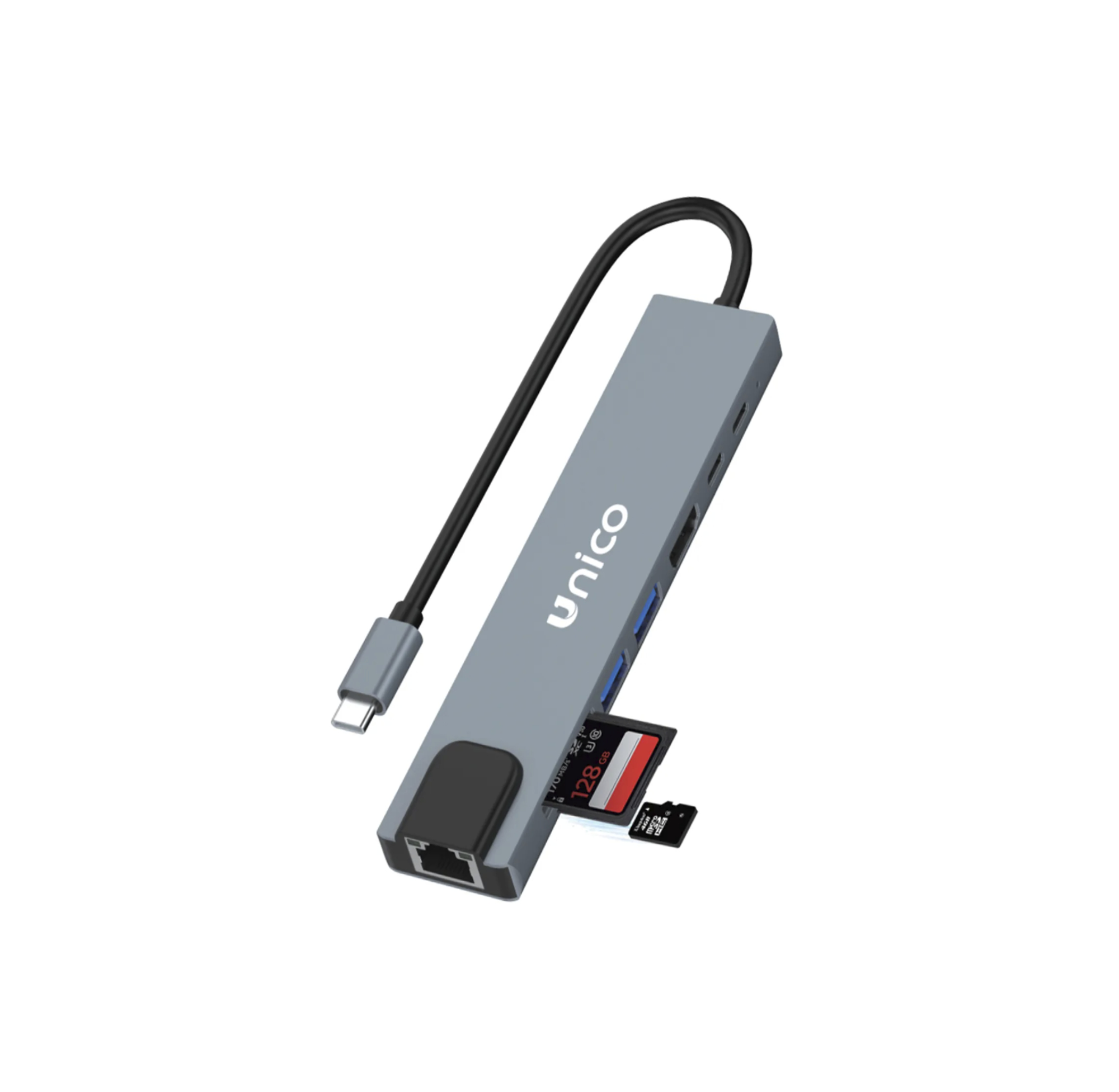 Adattatore 8 in 1 con spina TypeC - Unico AD 5076