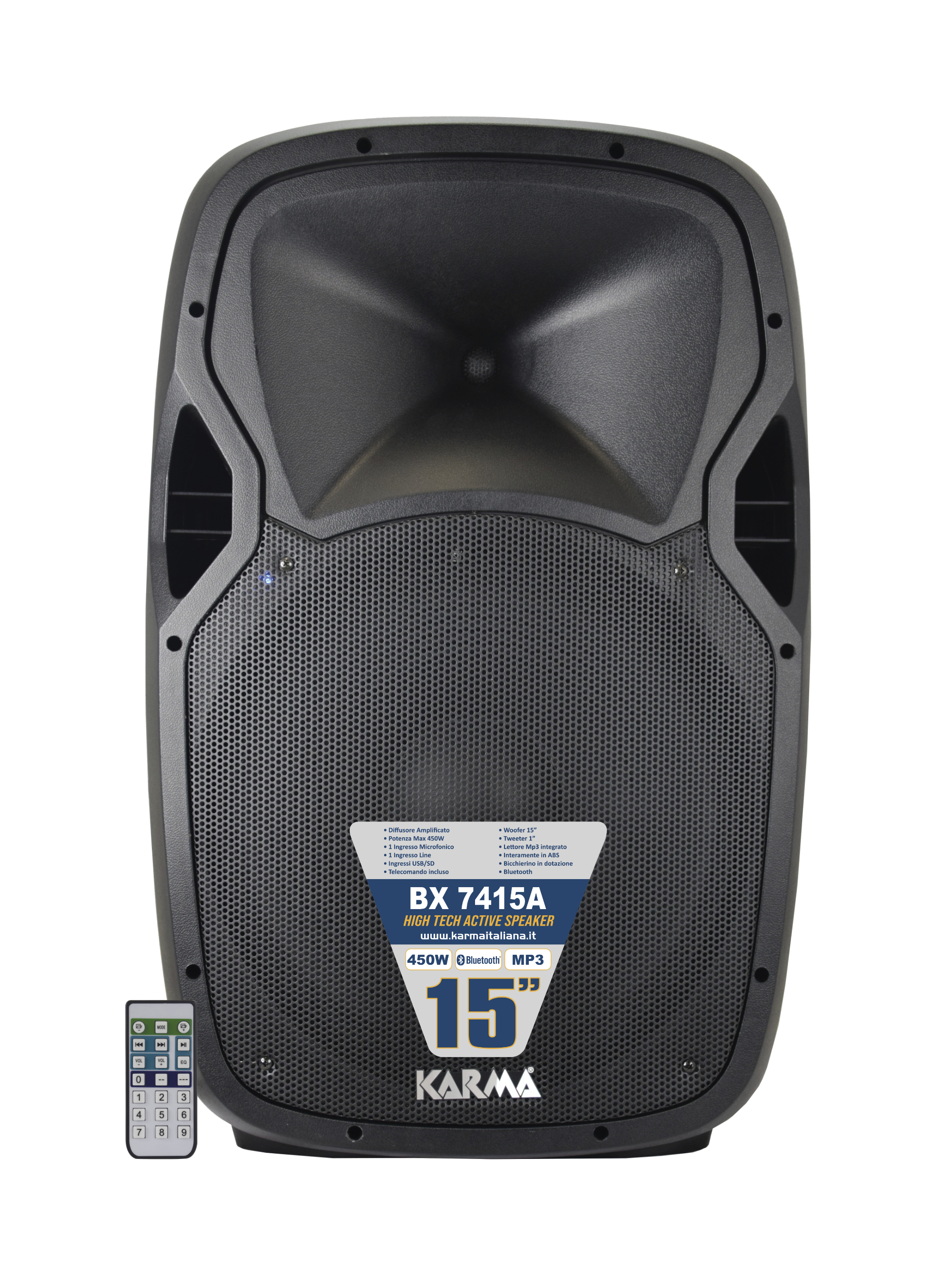 Box amplificato 450W - Karma BX 7415A