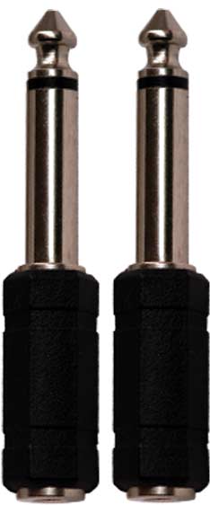 Coppia riduttori da presa 3,5mm stereo a Jack 6,3mm mono - Karma CA 8250