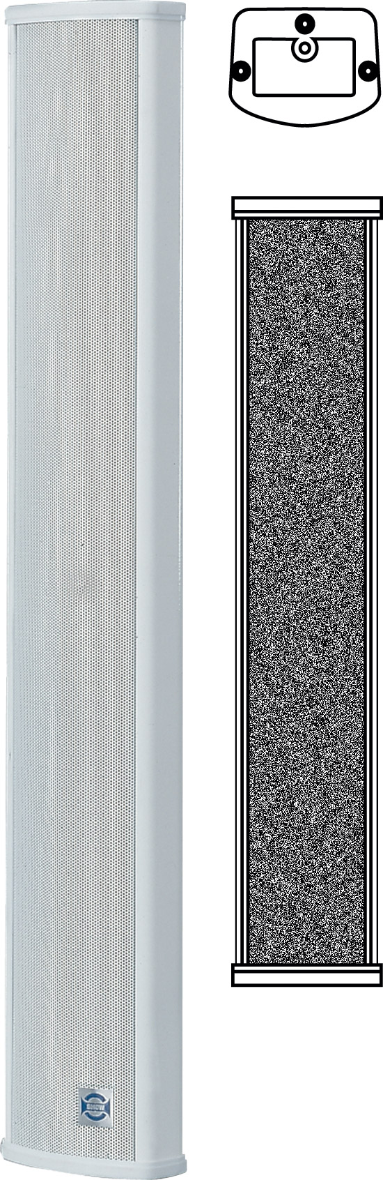 Altoparlante a colonna 40W - IP 44 - Glemm CS 220