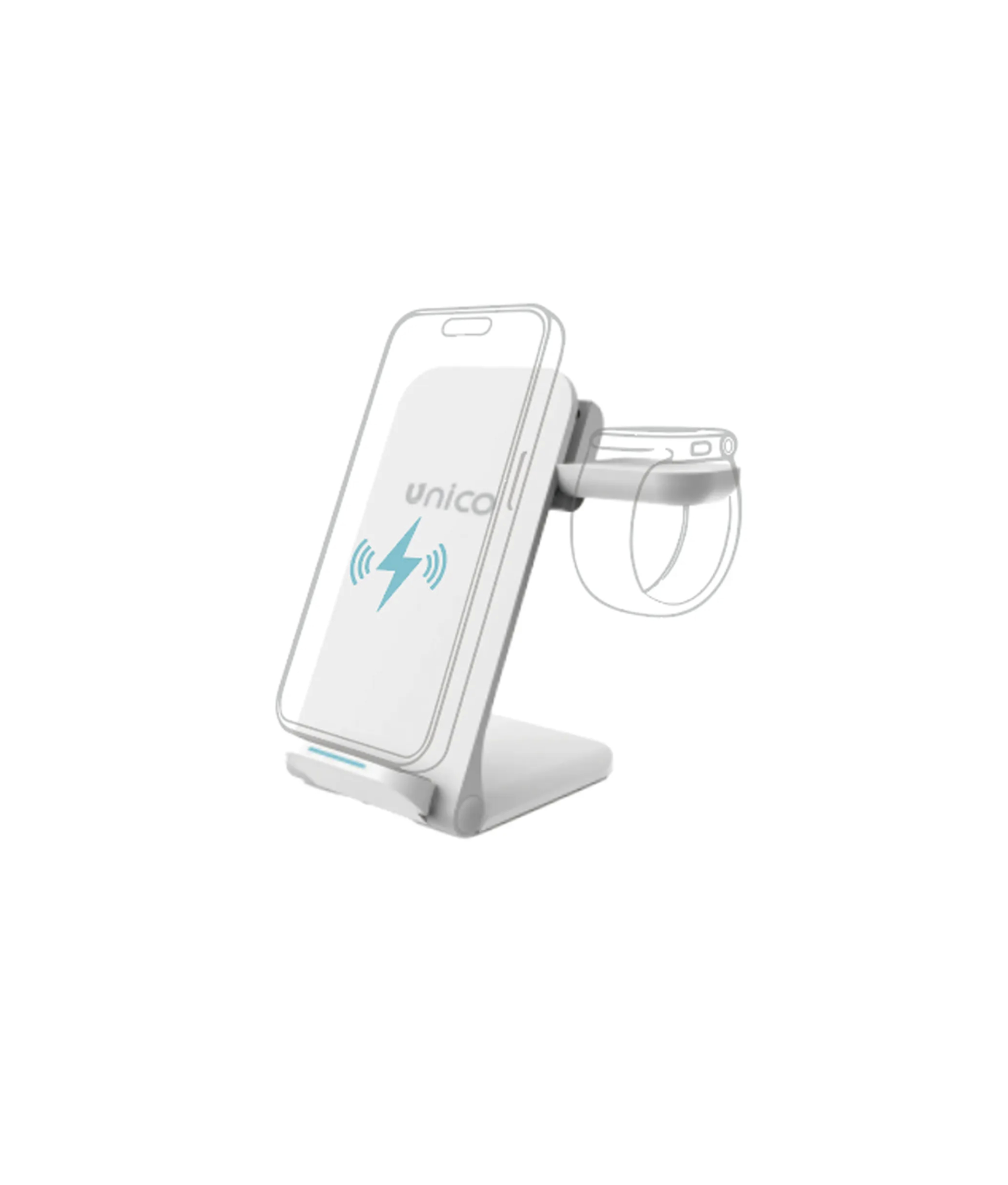 Caricabatterie wireless 3 in 1 - Unico HC 2715