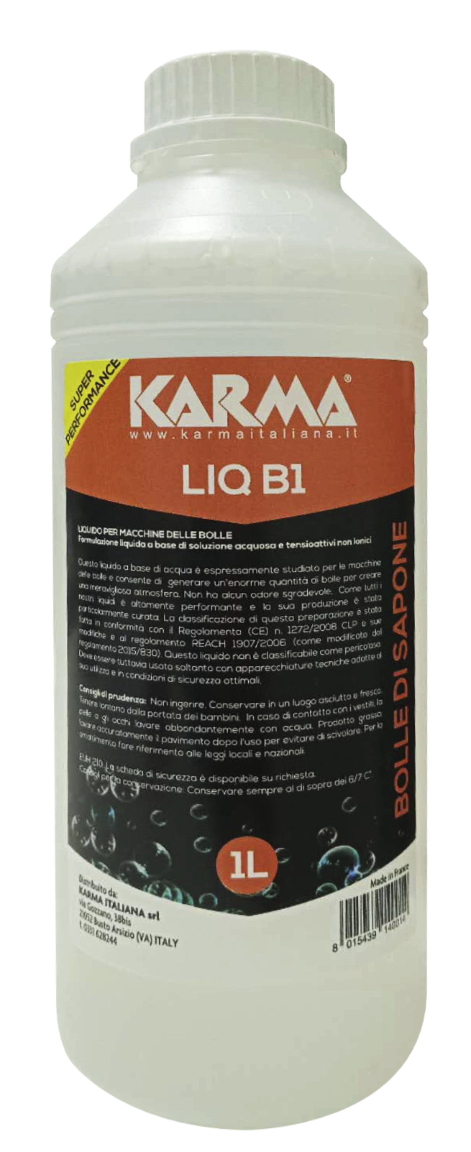 Liquido per Bubble machines 1L - Karma LIQ B1
