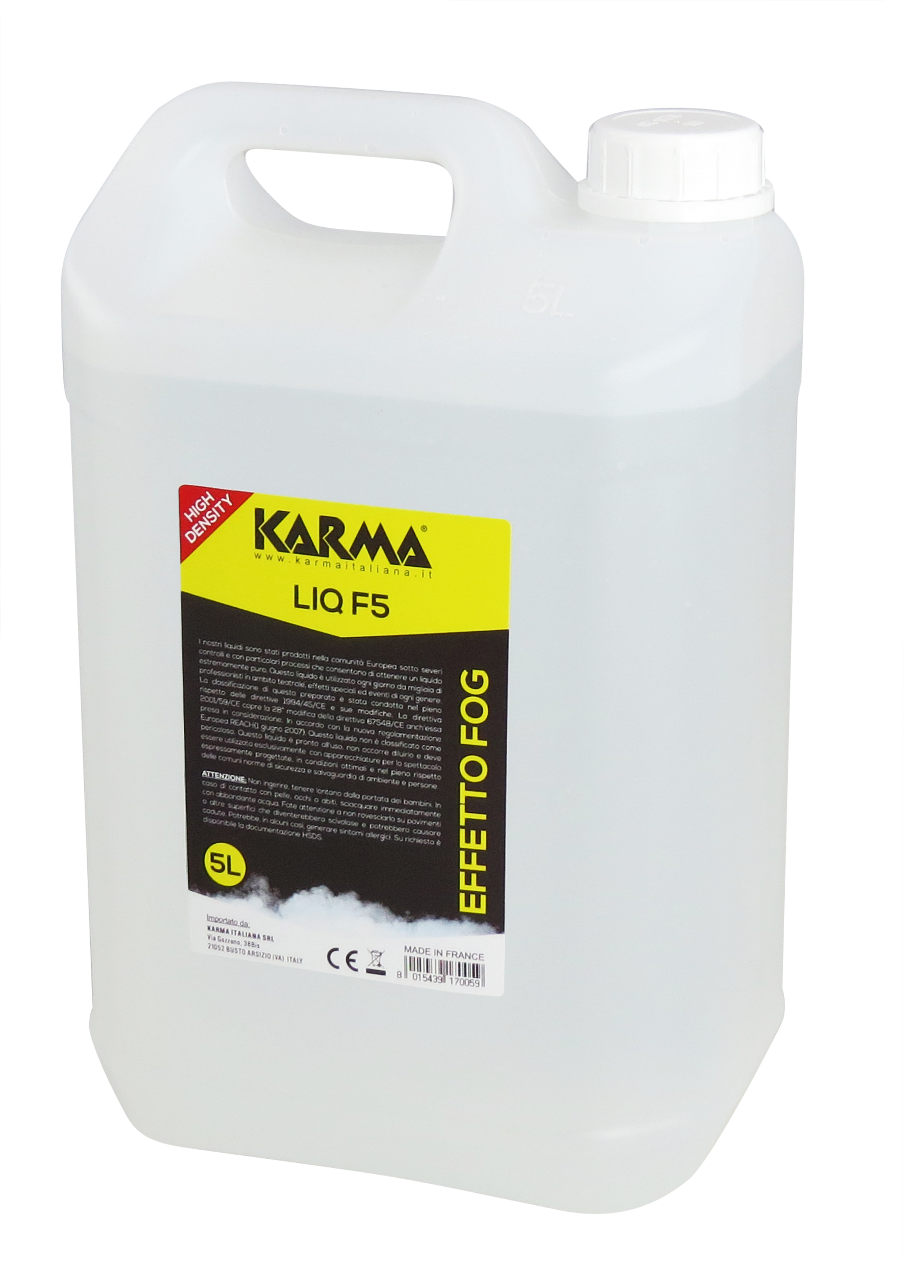 Liquido alta densita per Fog machine 5L - Karma LIQ F5