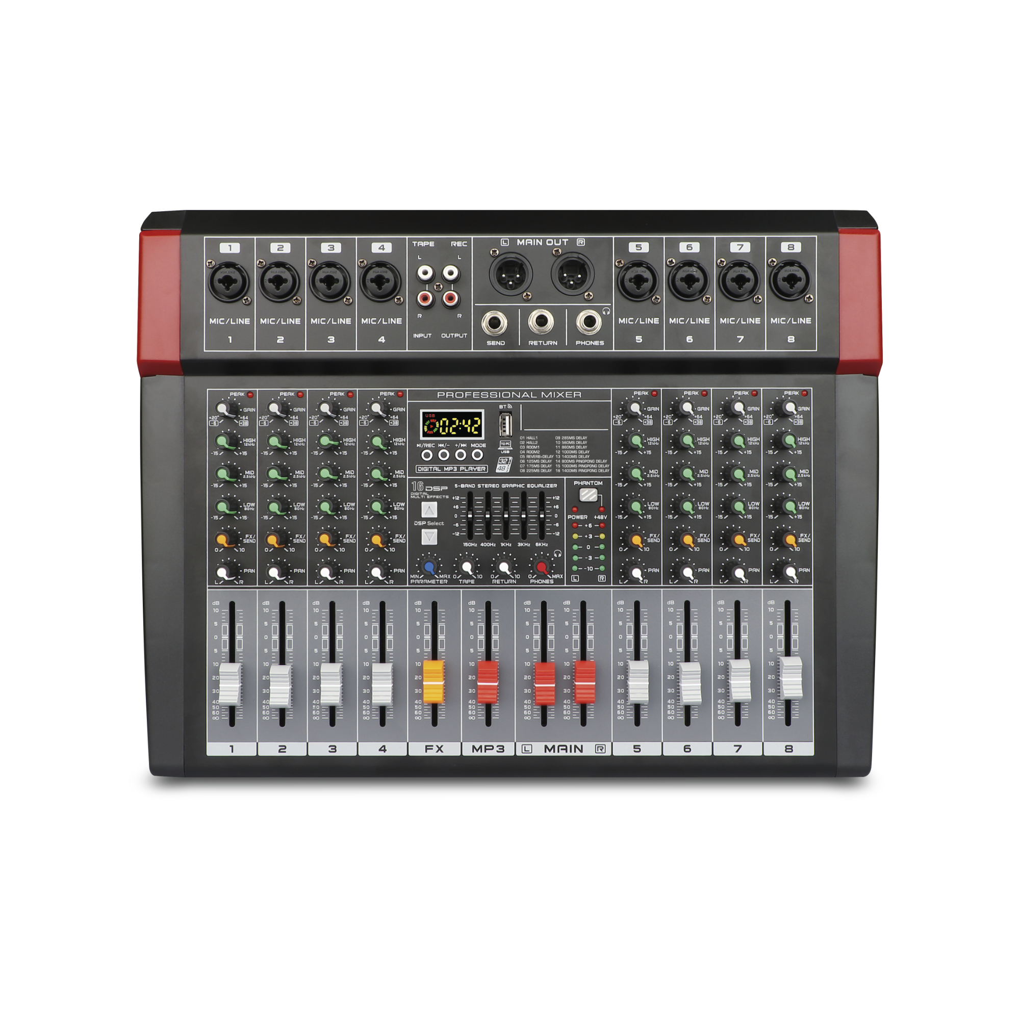Mixer microfonico 10 canali - Glemm MXP 10C