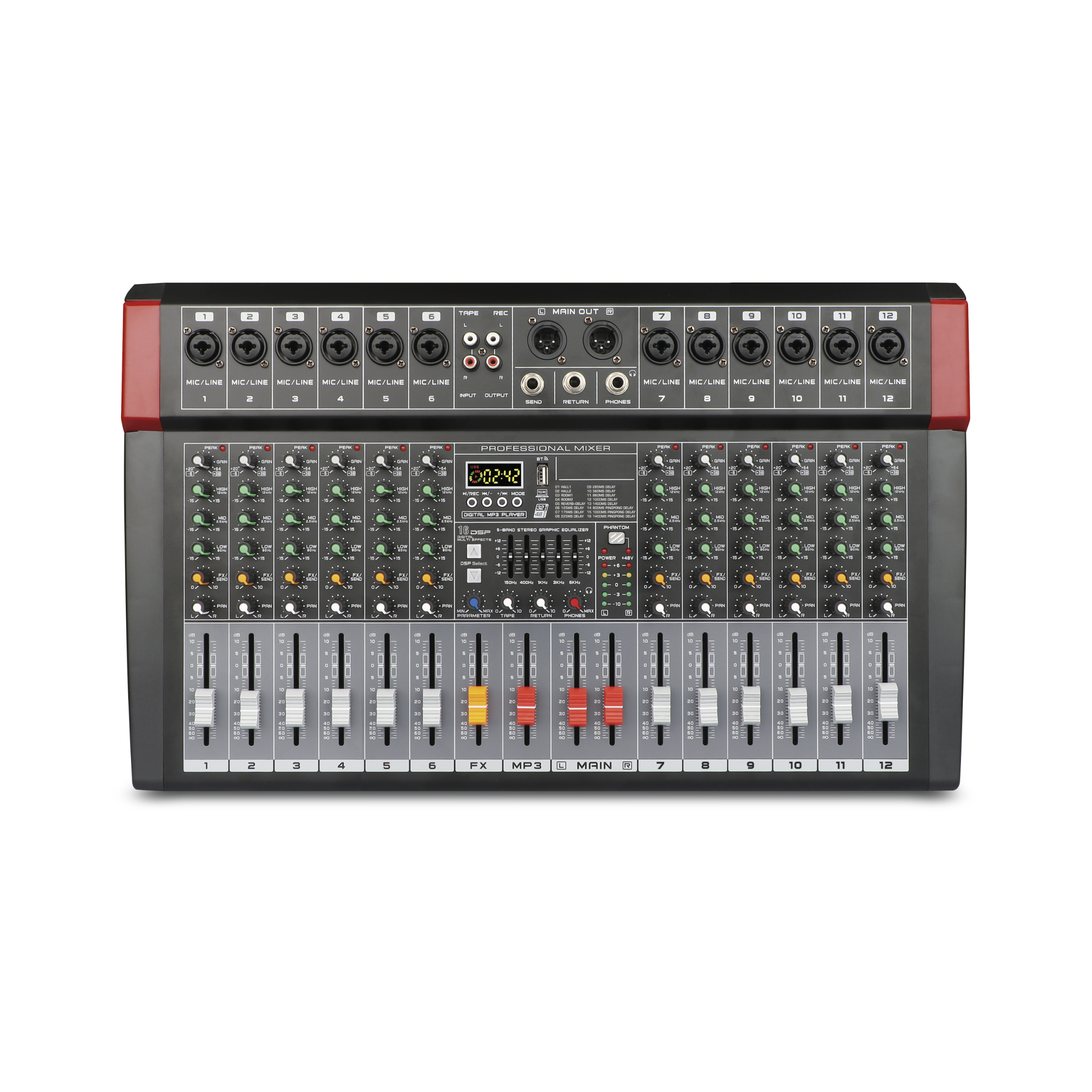 Mixer microfonico 14 canali - Glemm MXP 14C