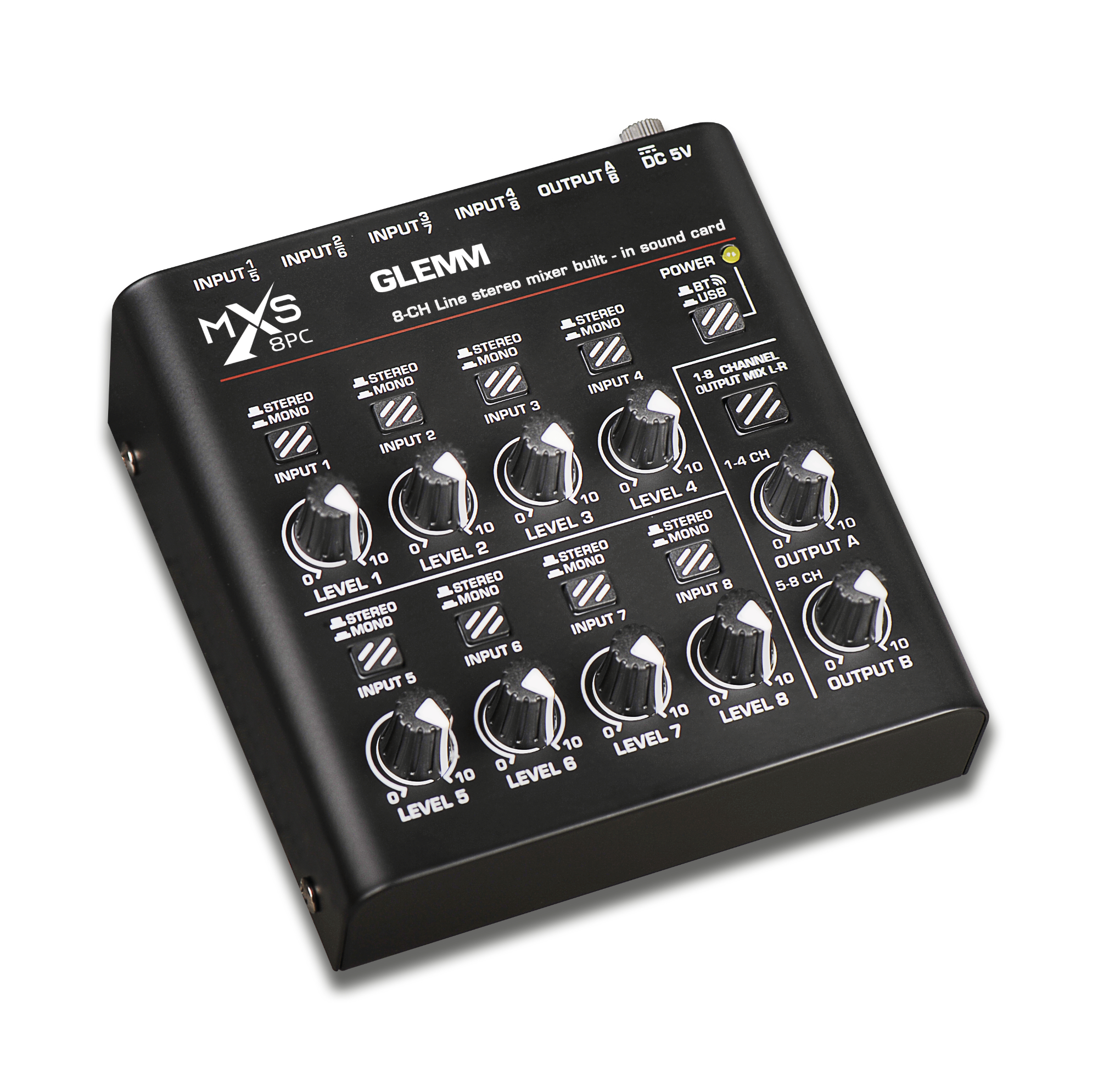 Mixer per strumenti musicali - Glemm MXS 8PC