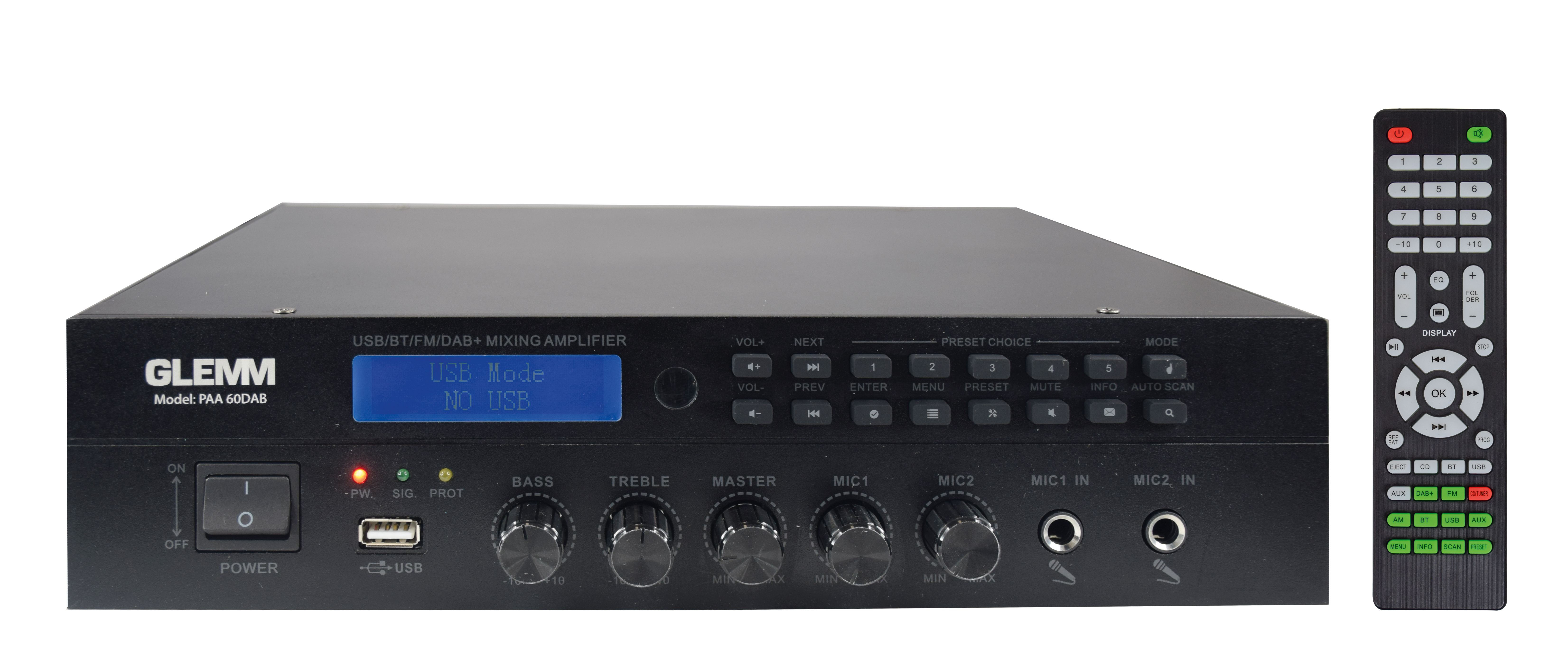 Amplificatore 60W DAB - Glemm PAA 60DAB