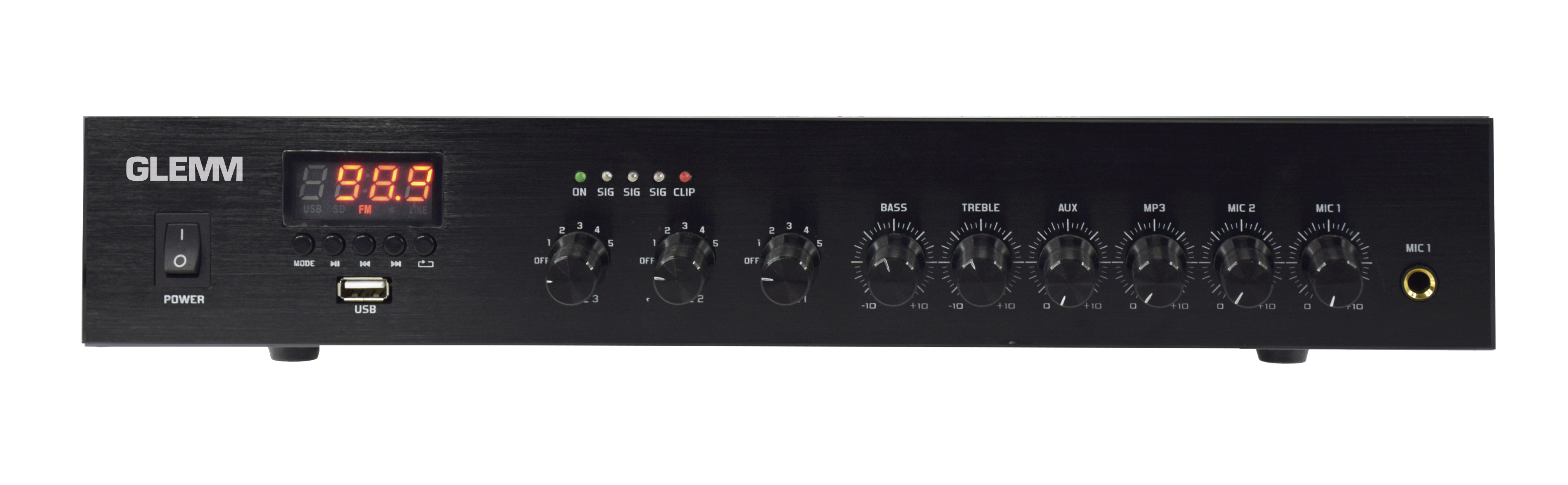 Amplificatore PA 720W - 3 zone - Glemm PAA 720TMZB