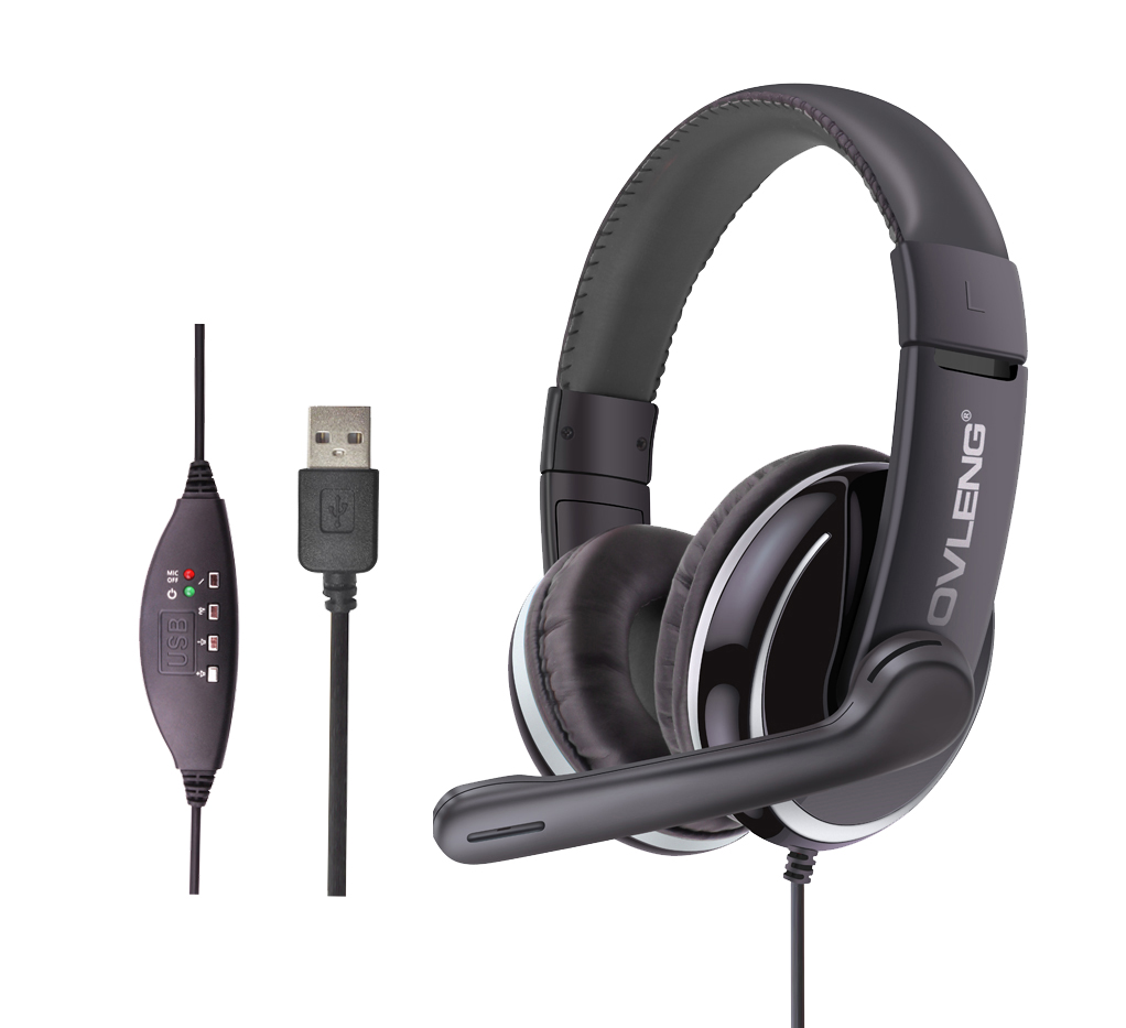 Cuffia USB con microfono - Ovleng Q6S