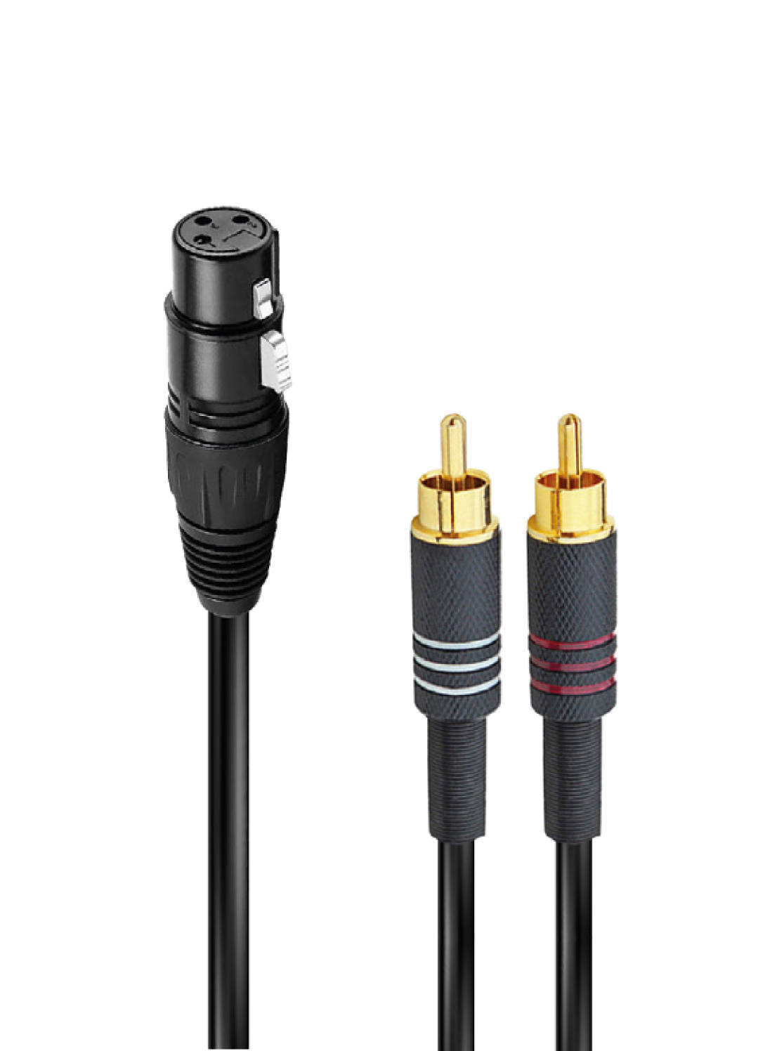 Cavo audio XRL f a 2 RCA m 1,5m - Ridem RDM C141-5