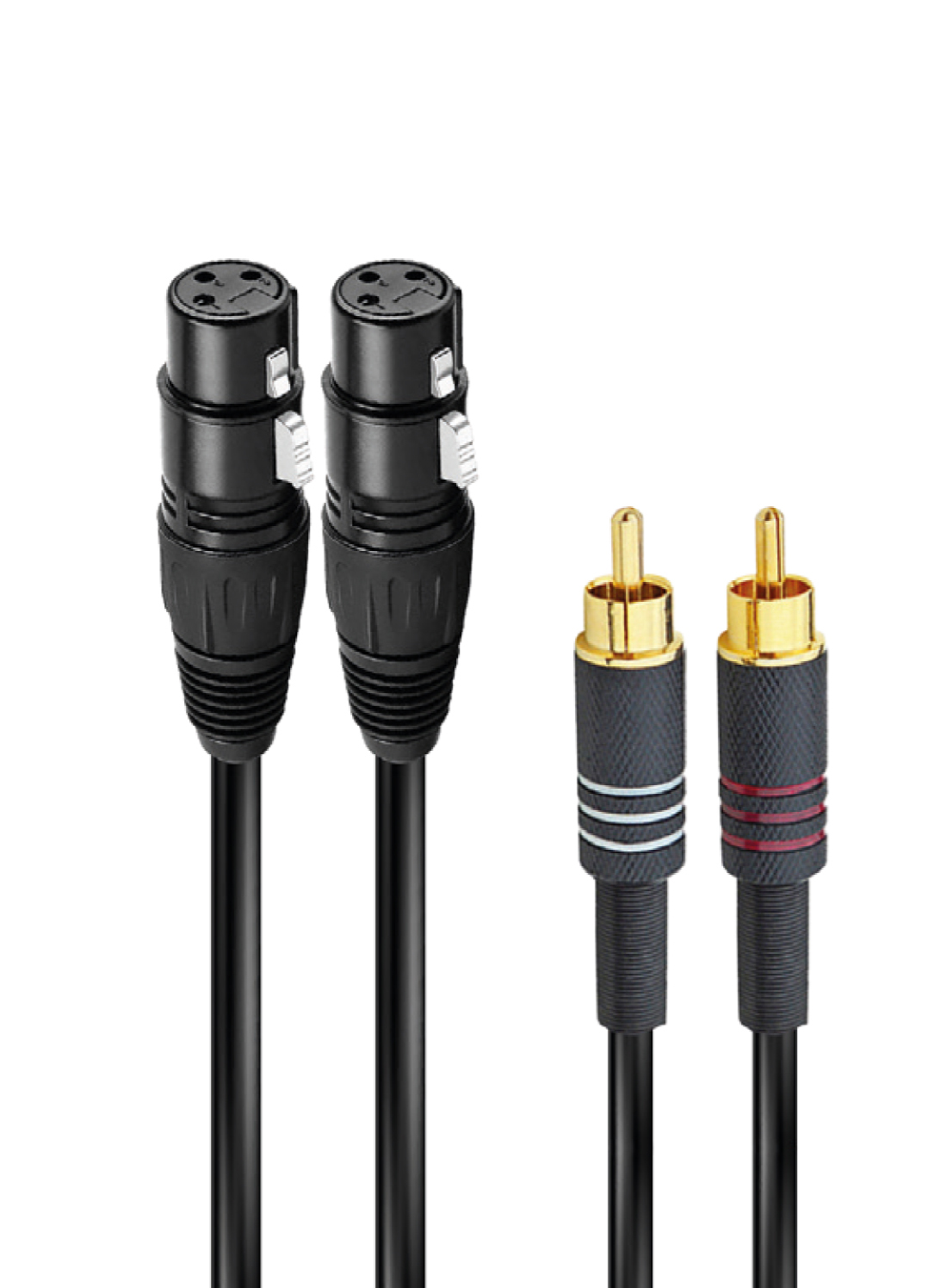 Cavo audio 2 XRL f a 2 RCA m 1,5m - Ridem RDM C171-5