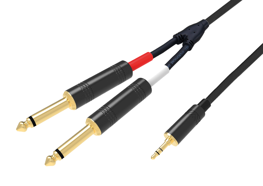 Cavo 3,5mm ST / 2x 6,3mm mono - 1,5m - Ridem RDM C41-5