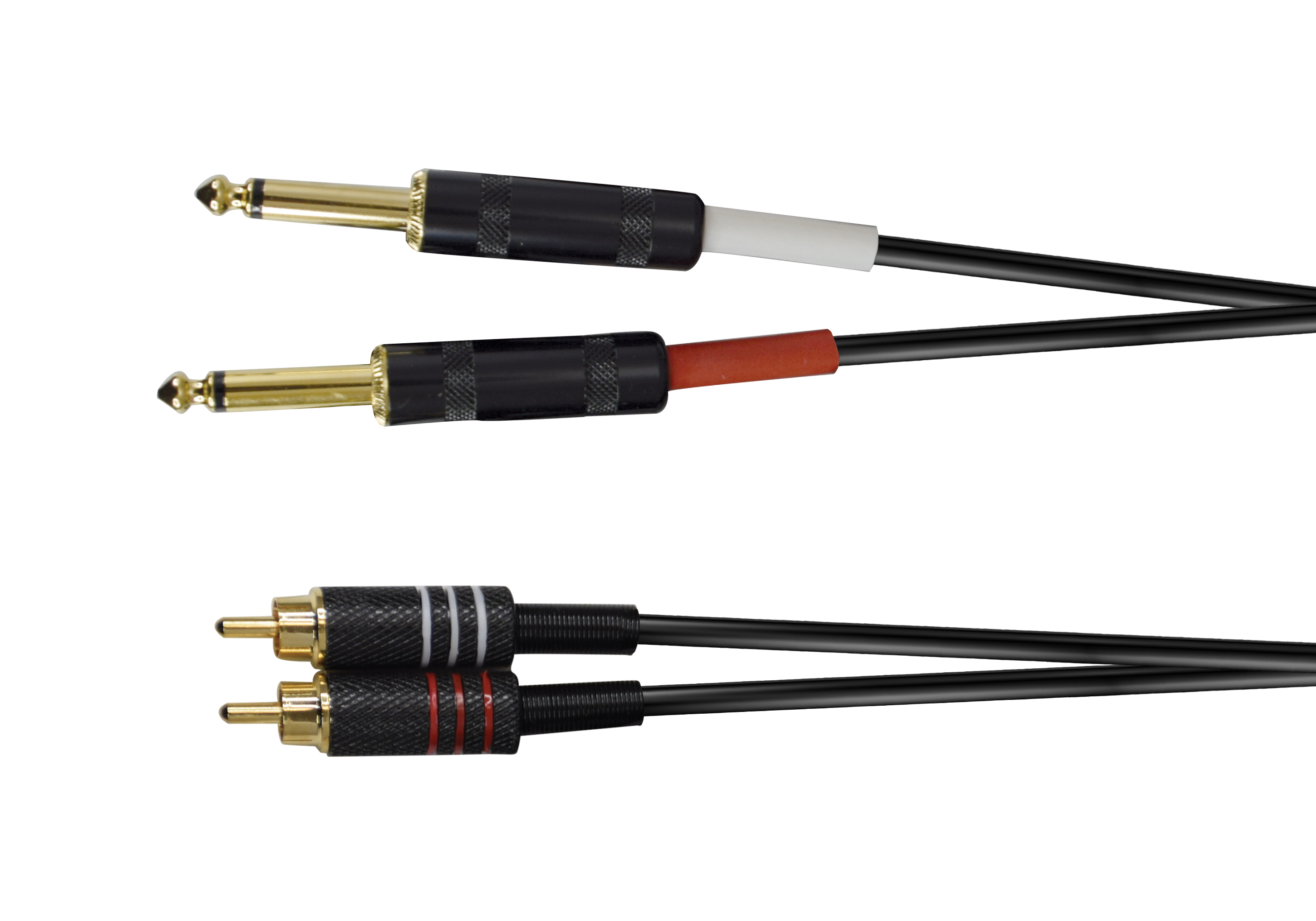Cavo 2 x jack 6,3 mono / 2xRCA M - Ridem RDM C83