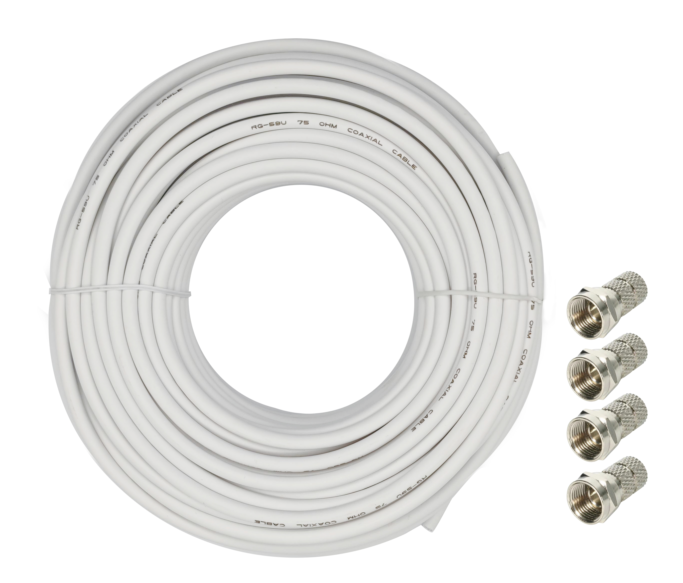 Cavo sat 6mm - 25m bianco - Ridem RDM CL1625