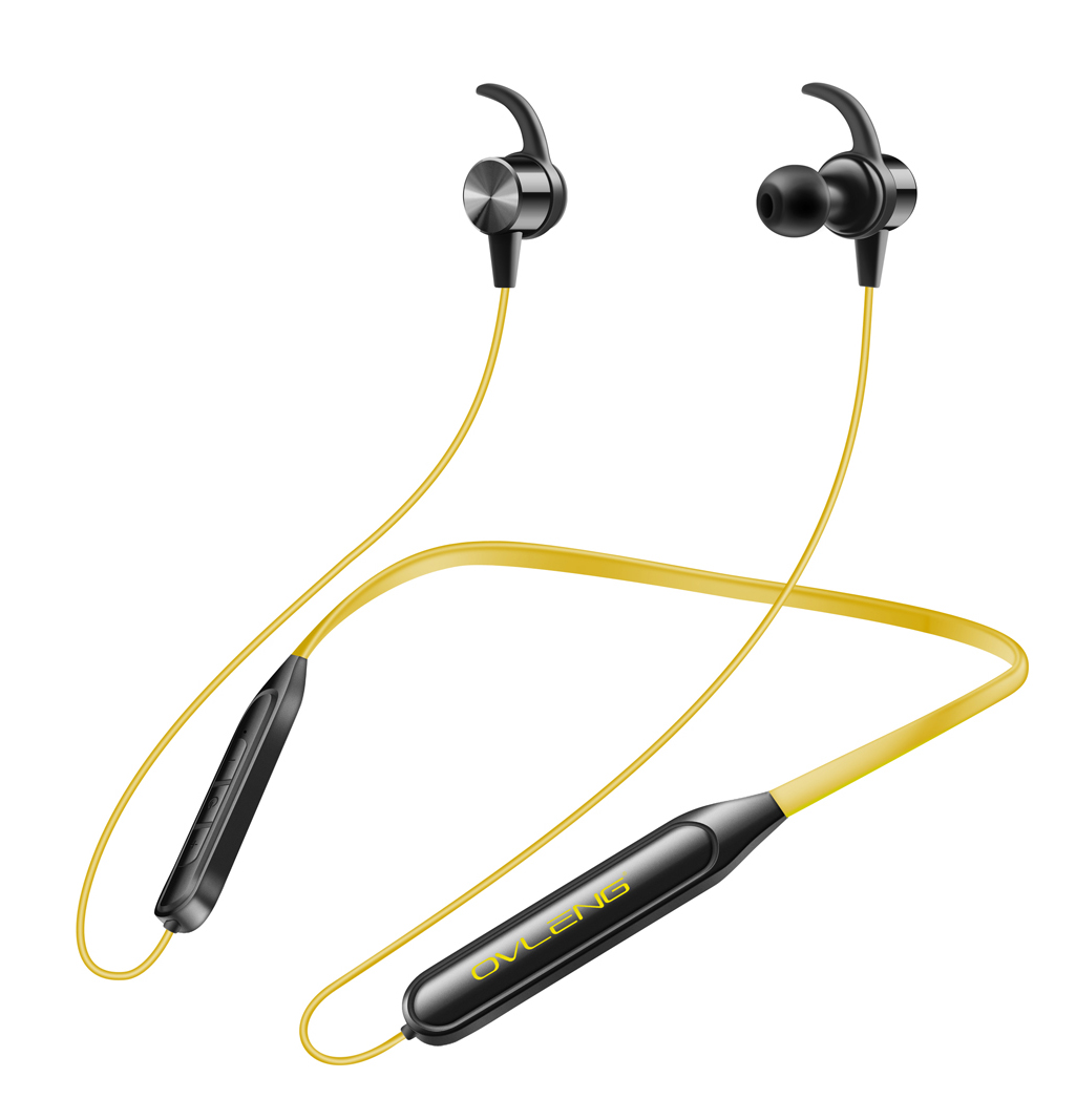 Auricolari bluetooth sport gialli - Ovleng S18Y